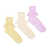 Frill Ankle Socks - Girls (Pack of 3) Supersox