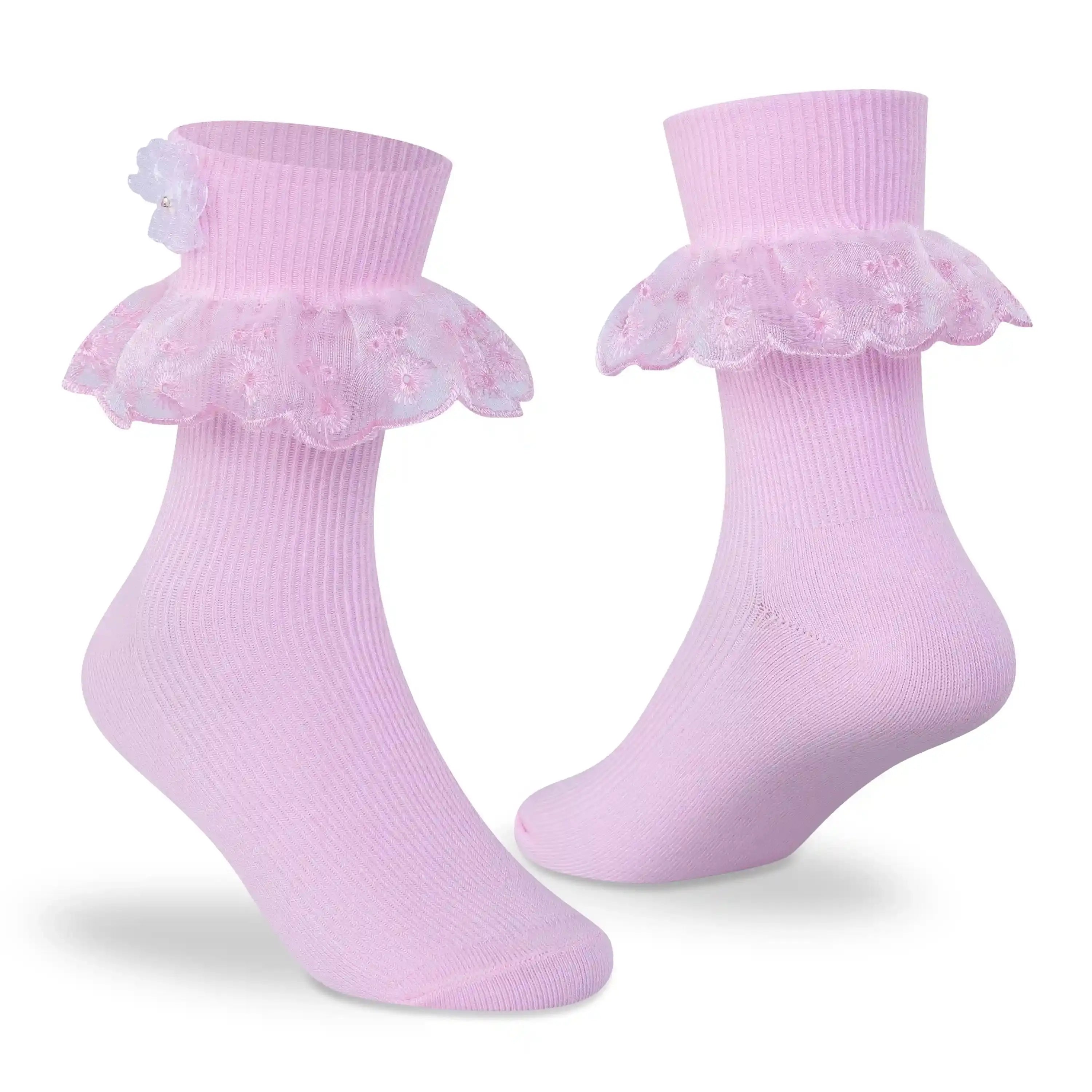 Frill Ankle Socks - Girls (Pack of 3) Supersox
