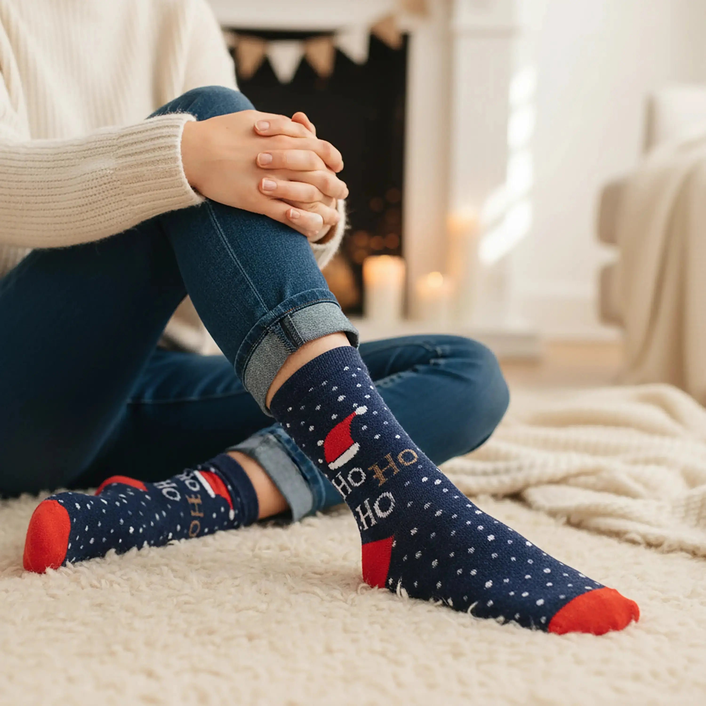 Christmas Fuzzy Socks - Women (Pack of 3) Supersox