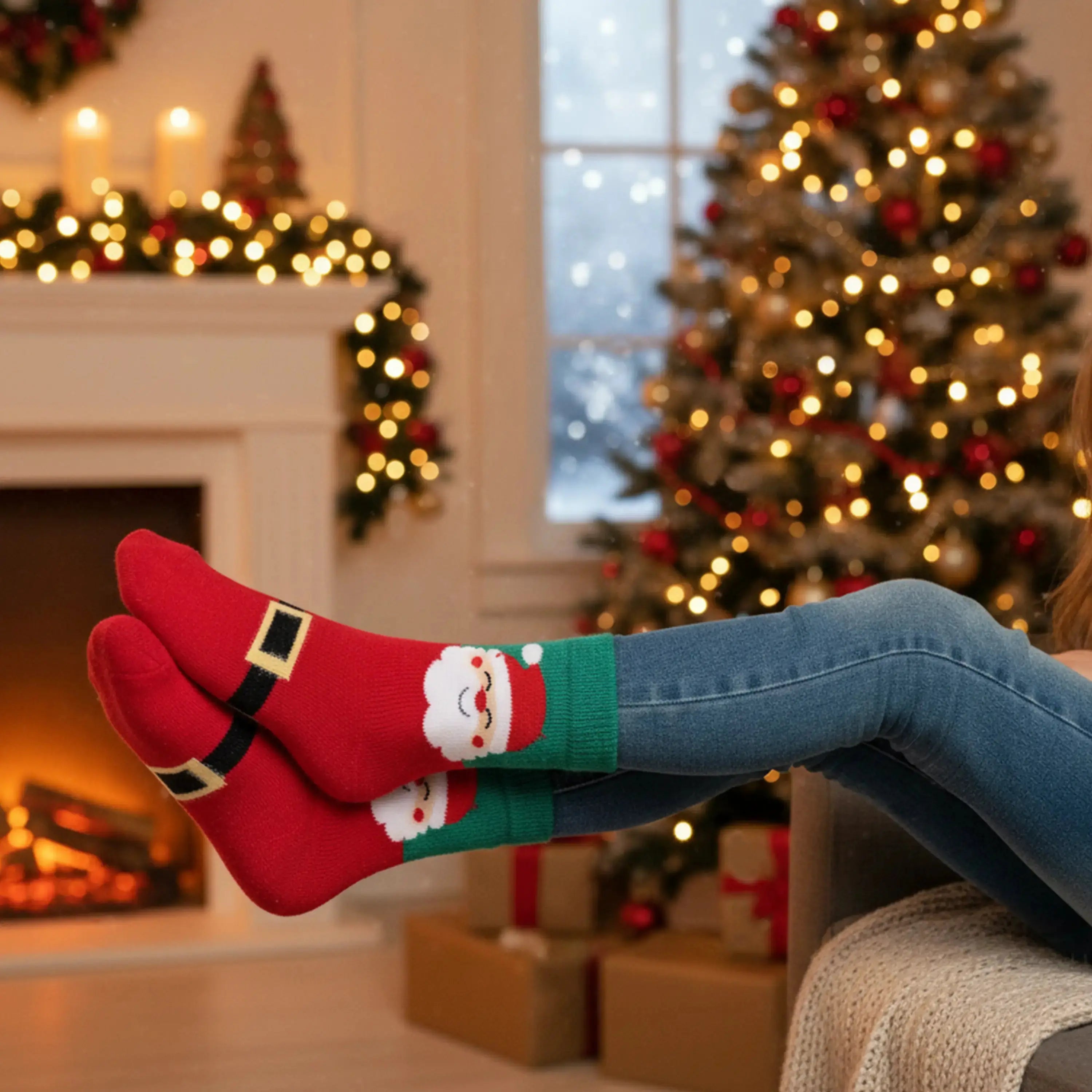 Christmas Fuzzy Socks - Women (Pack of 3) Supersox