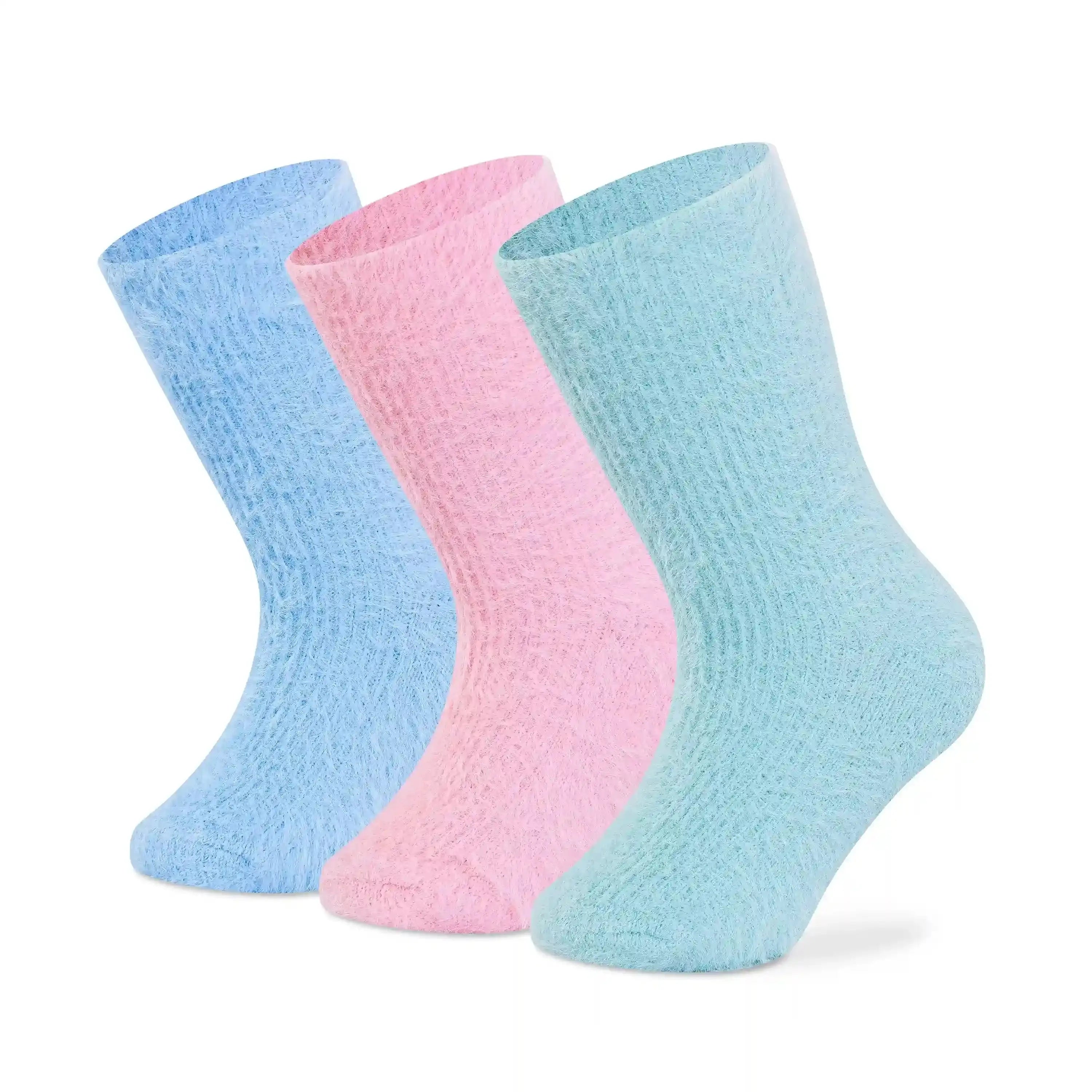 Fuzzy Socks - Girls (Pack of 3)