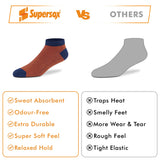 Plain Stripe Sneaker Socks - Men (Pack of 3) Supersox