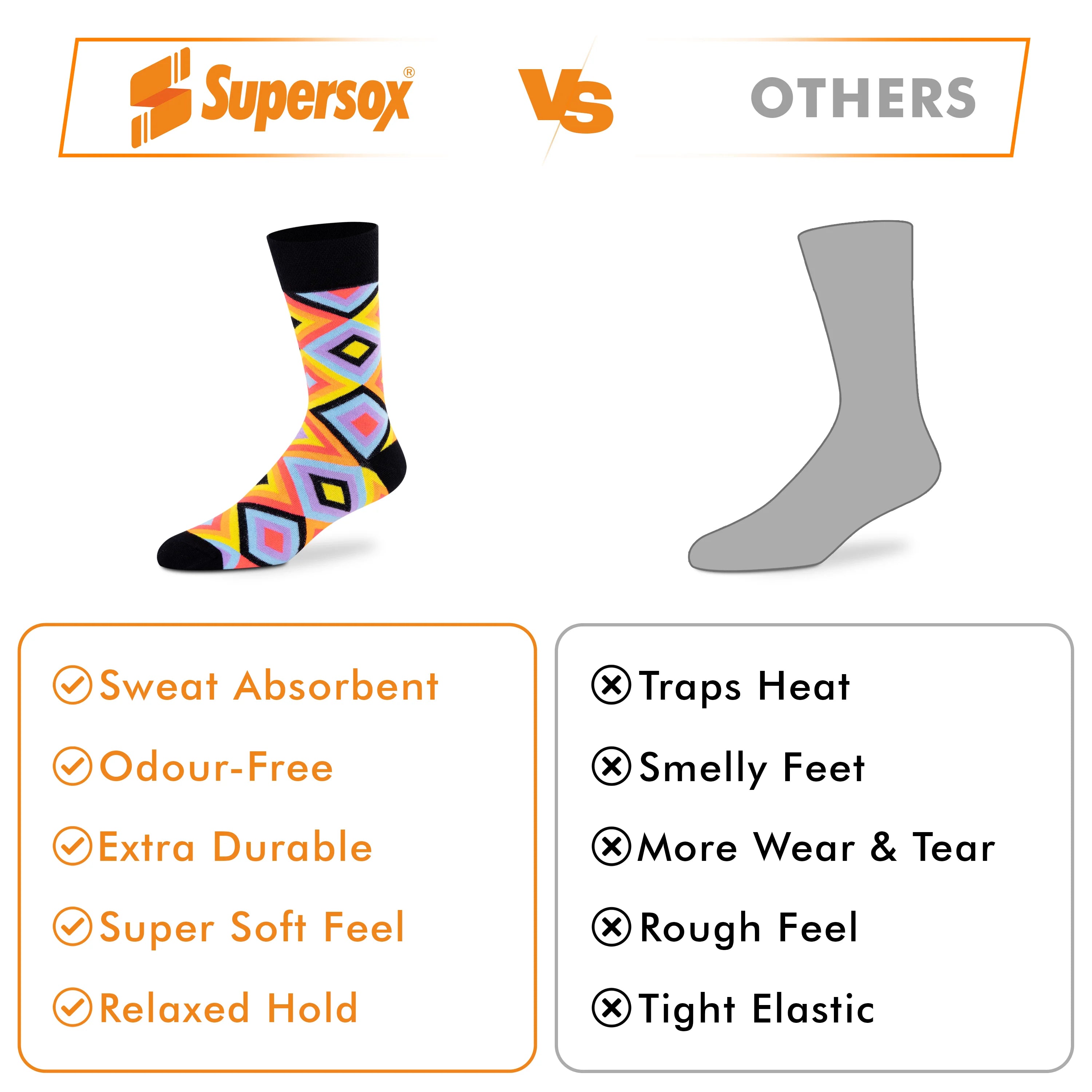 Vibrant Crew Socks - unisex (Pack of 1)