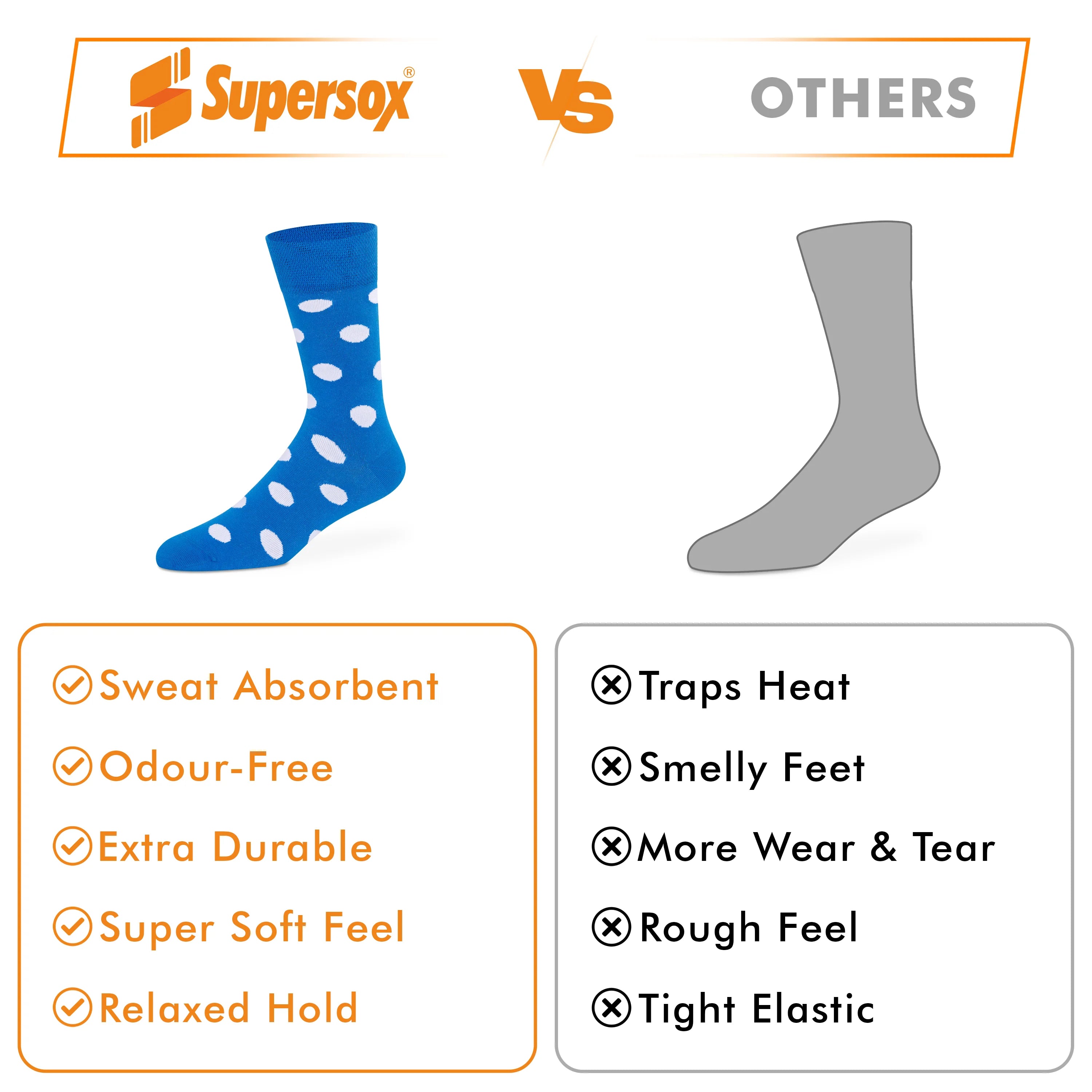 Funky Crew Socks - Unisex (Pack of 1)