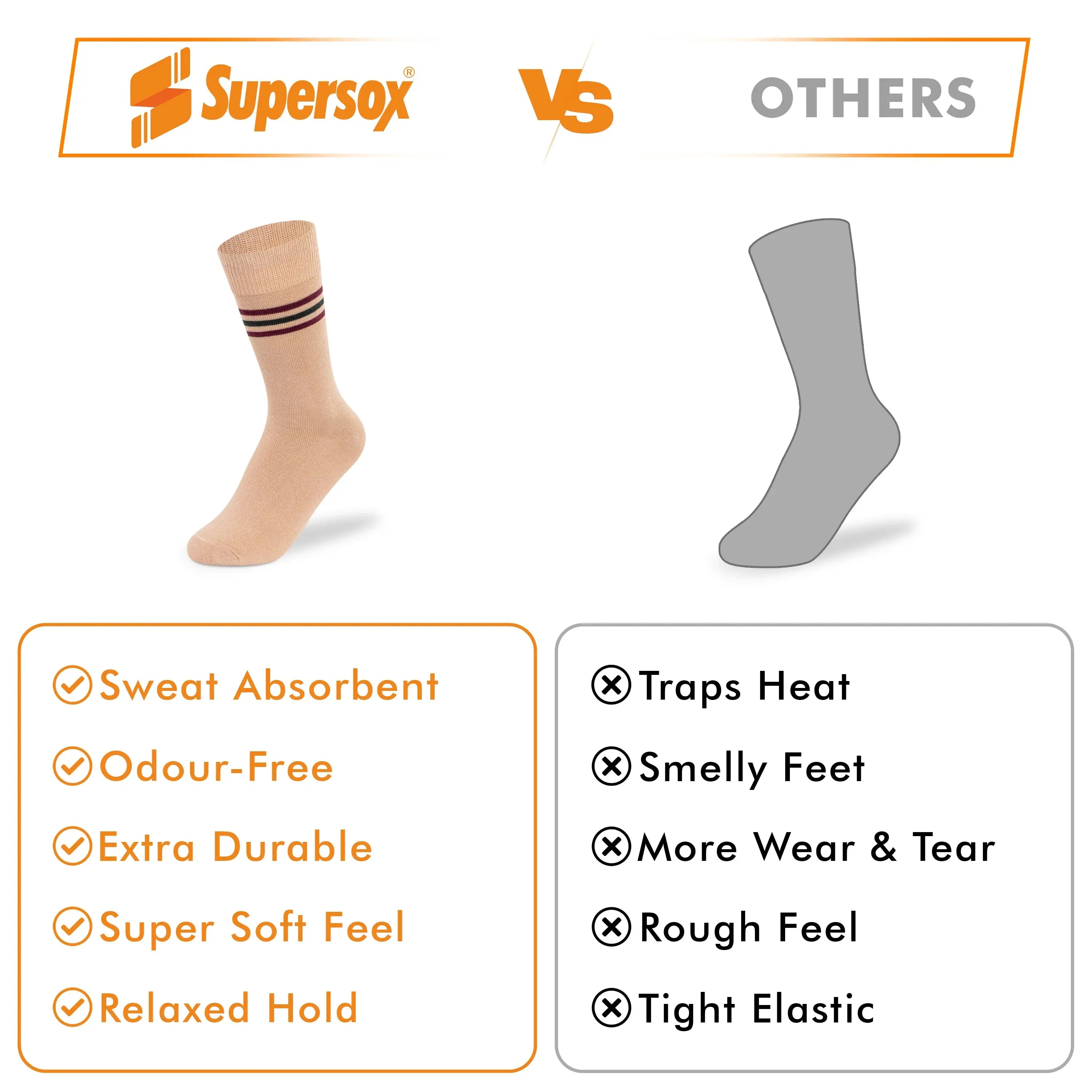 DAV School Crew Socks - Kids (Pack of 3)