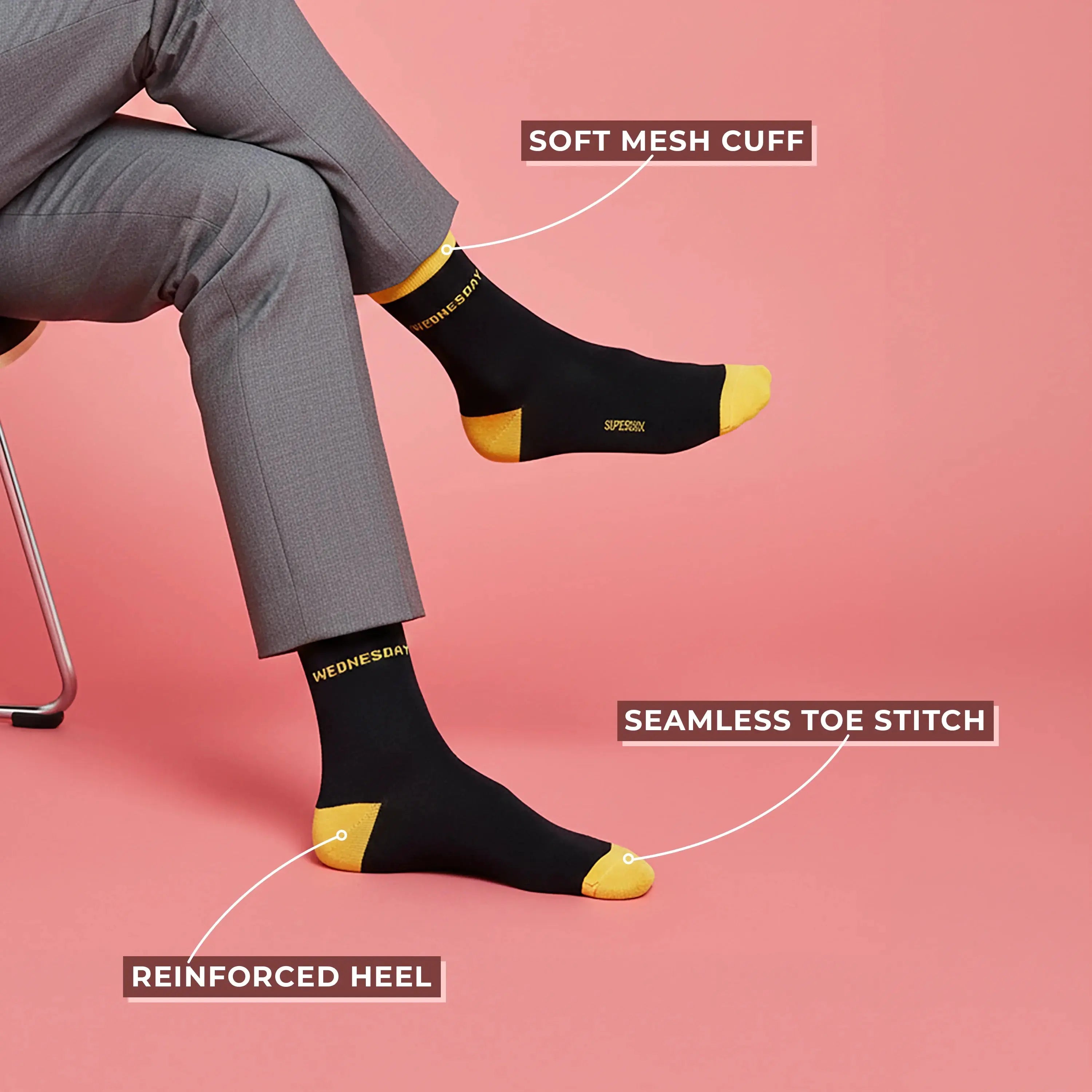 Socks That Never Take a Day Off – 7 Days Style Box Edition (Pack of 9) Supersox