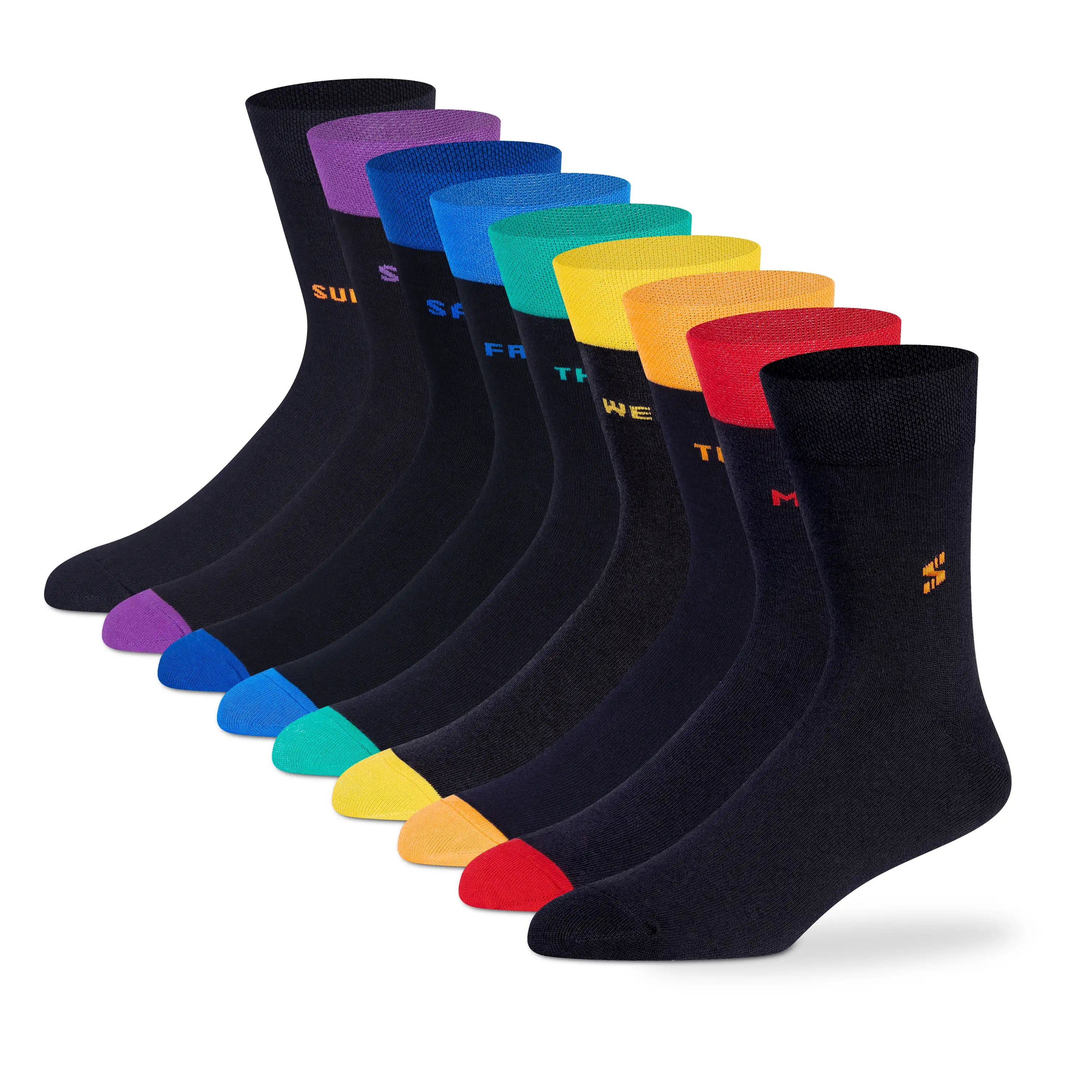 Supersox Socks That Never Take a Day Off – 7 Days Style Box Edition (Pack of 9)