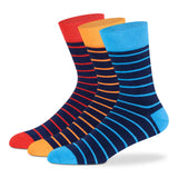 Causal Striped Zero Odor Modal Socks - Men (Pack of 3)