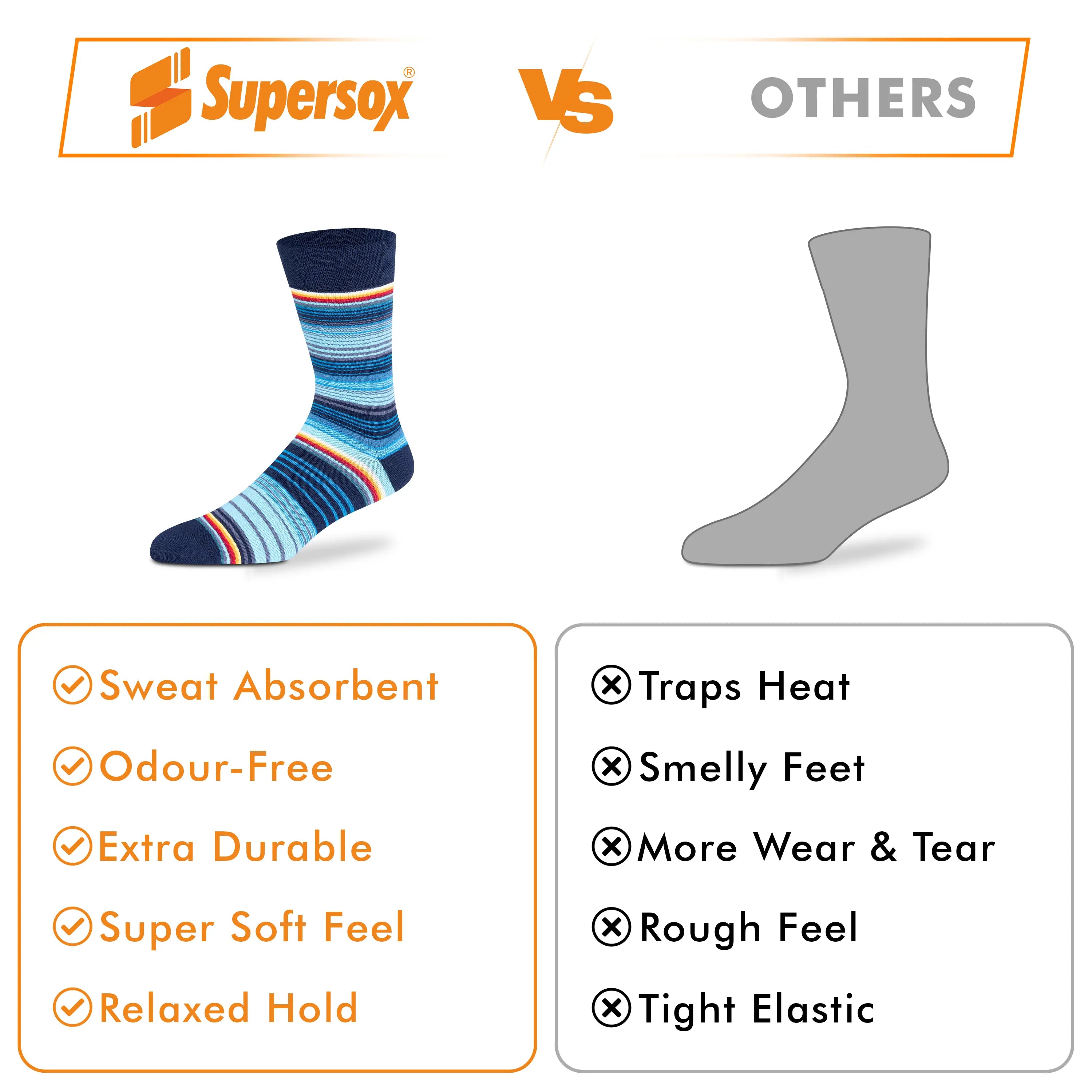 Classic Stripe Socks Gift Box – Men (Pack of 9)