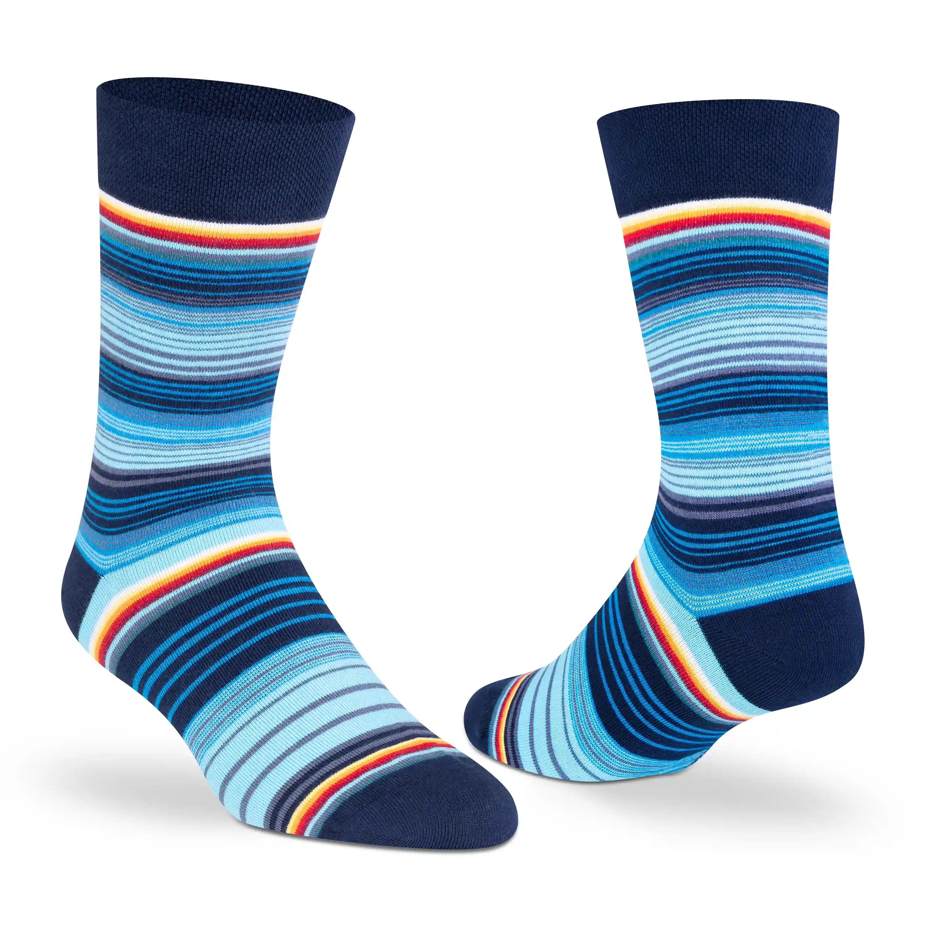 Classic Stripe Socks Gift Box – Men (Pack of 9)