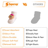Sow Booties Socks - Babies (0–6 Months) (Pack of 1)