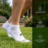 Ankle Length Performance Sports Socks with Breathable Mesh - Women (Pack of 6) Supersox