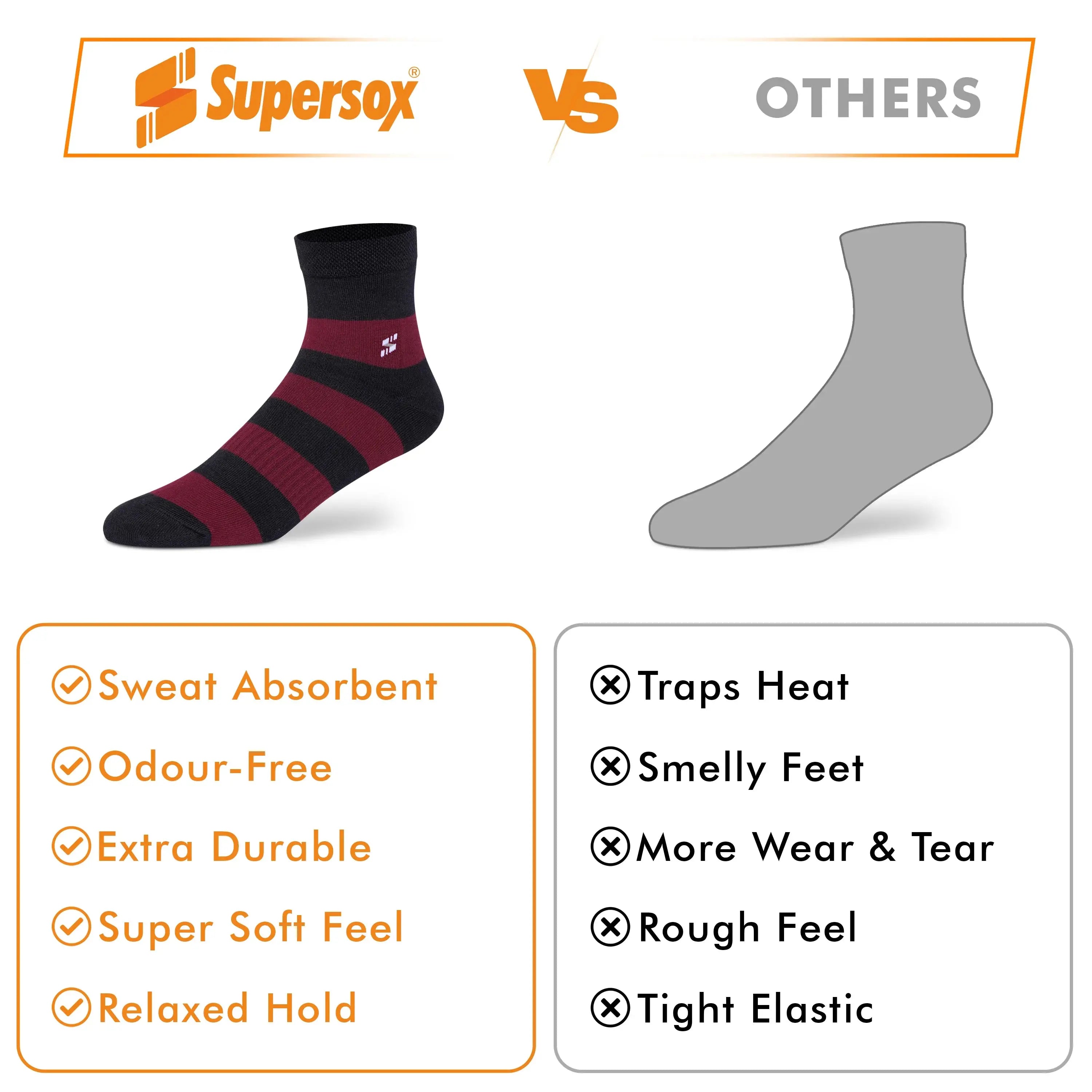 Casual Ankle Socks for Men (Pack of 2)