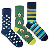 Funky Crew Socks (Unisex) - Pack of 3