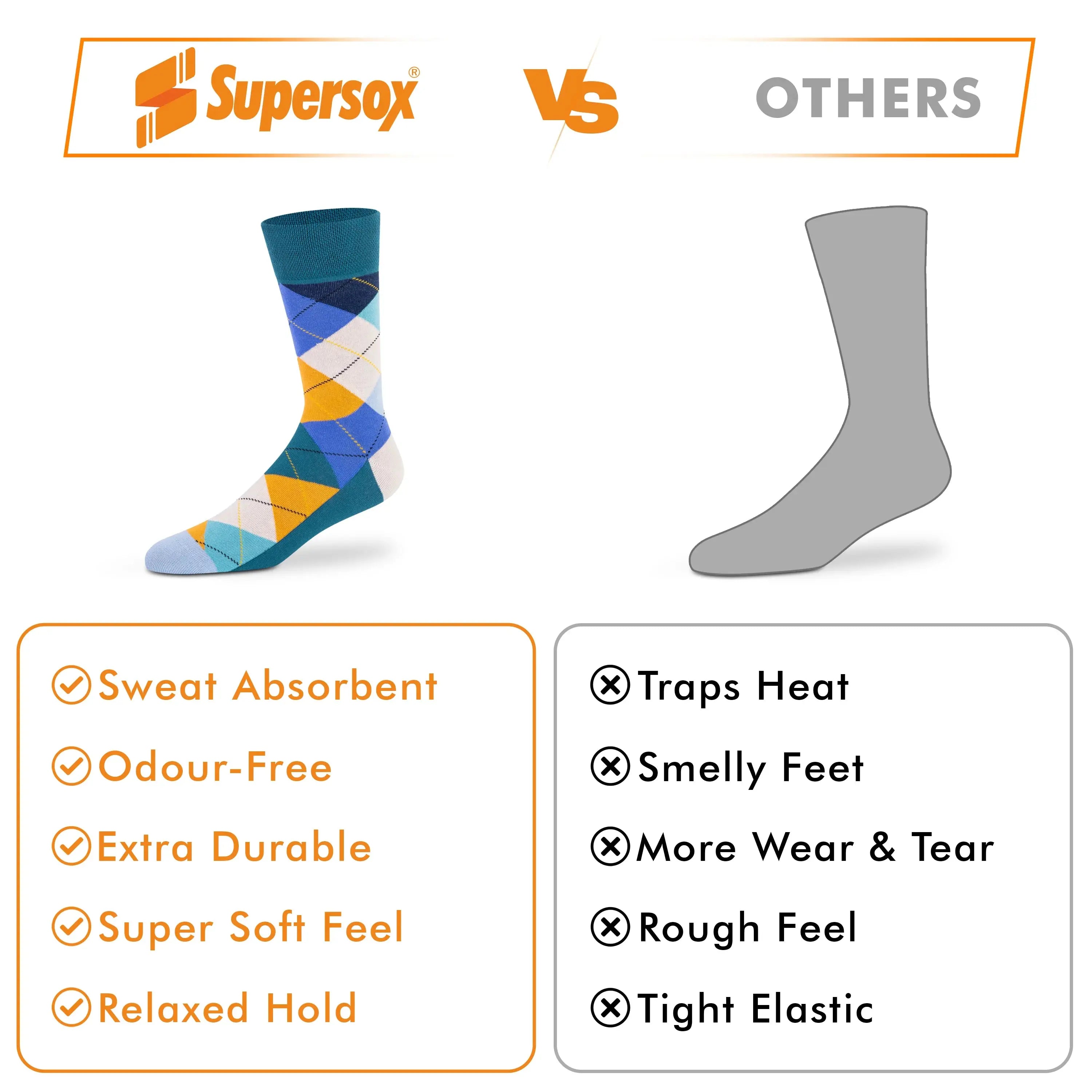 Funky Crew Socks - Unisex (Pack of 3)