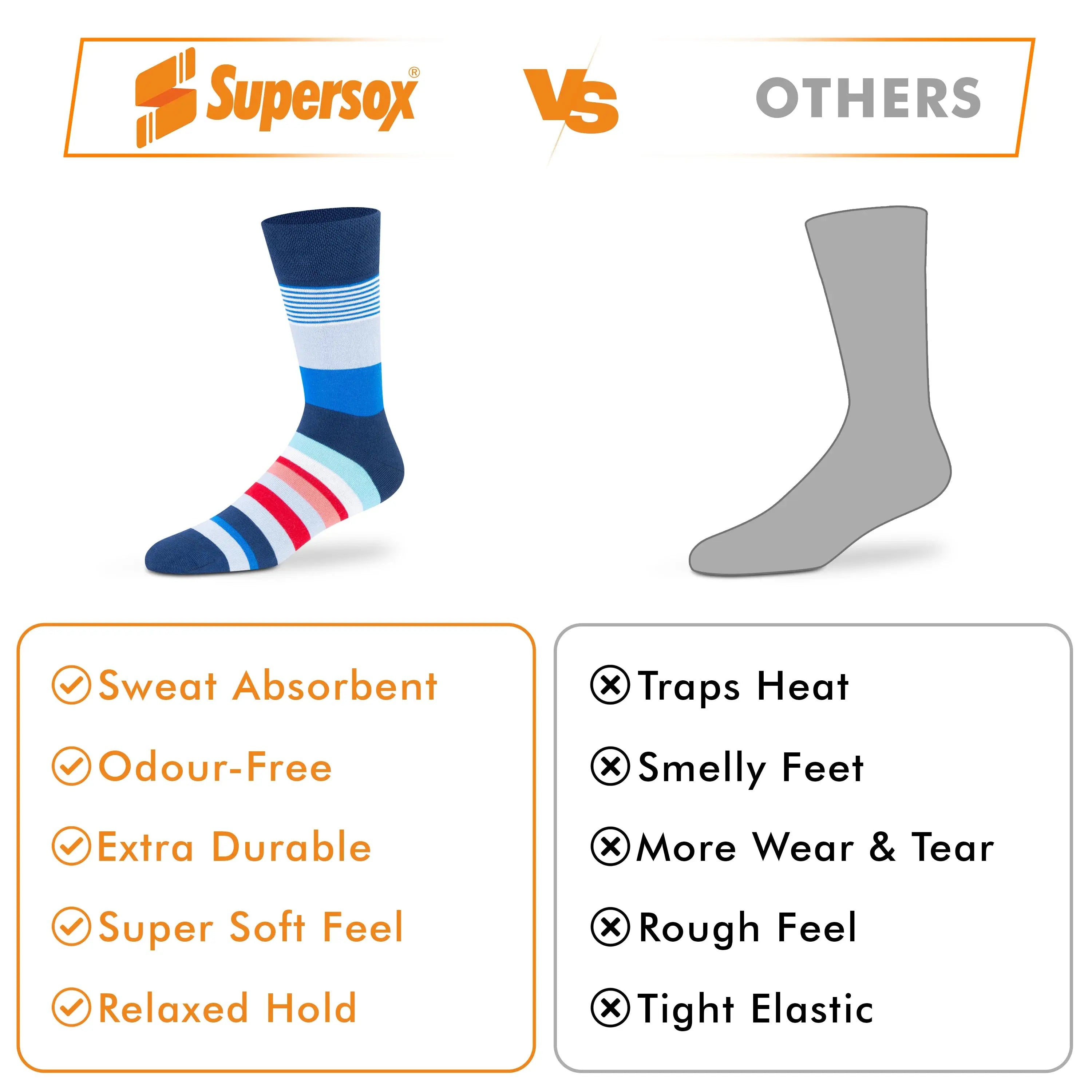 Funky Crew Socks - Unisex (Pack of 3)