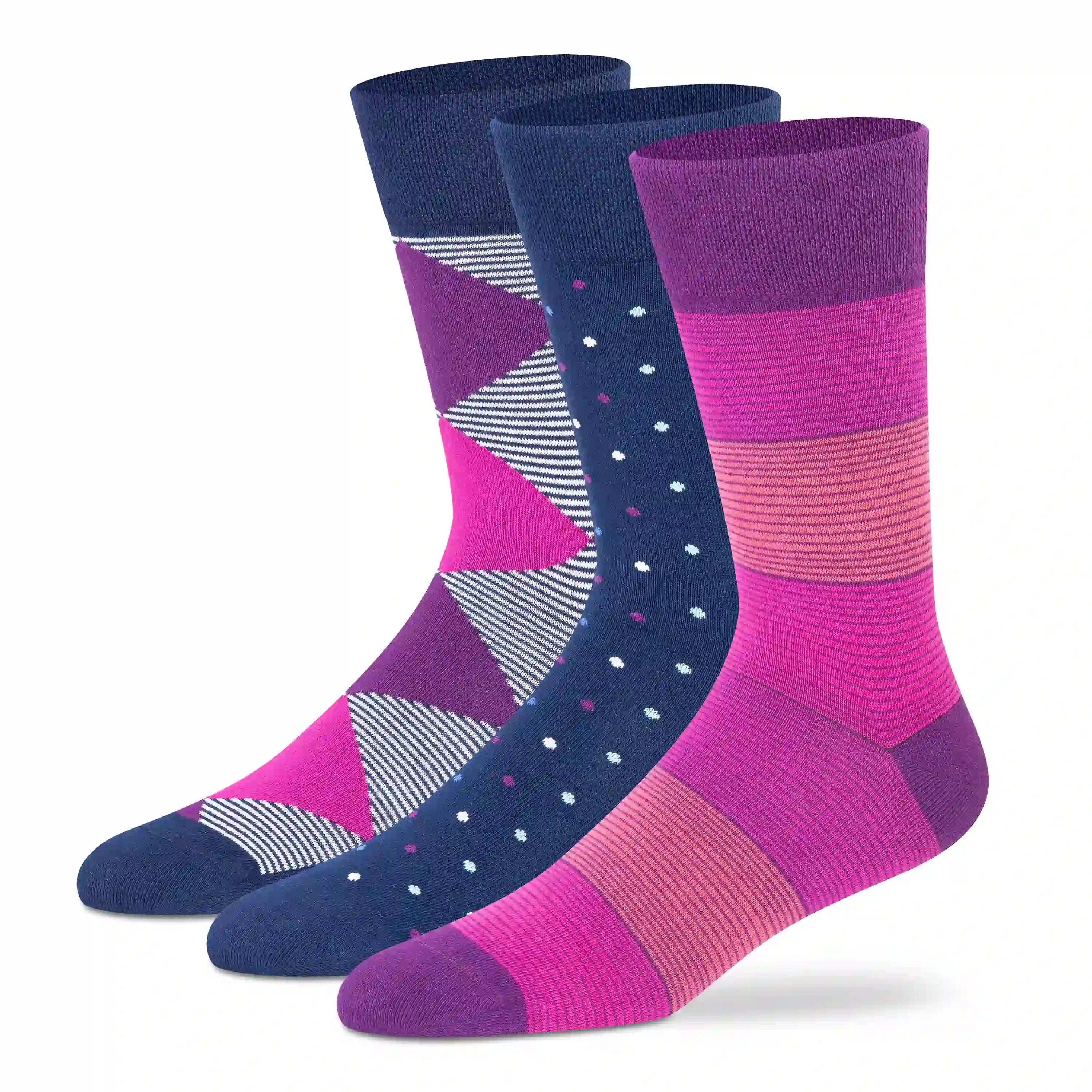 Funky Crew Socks (Unisex) - Pack of 3