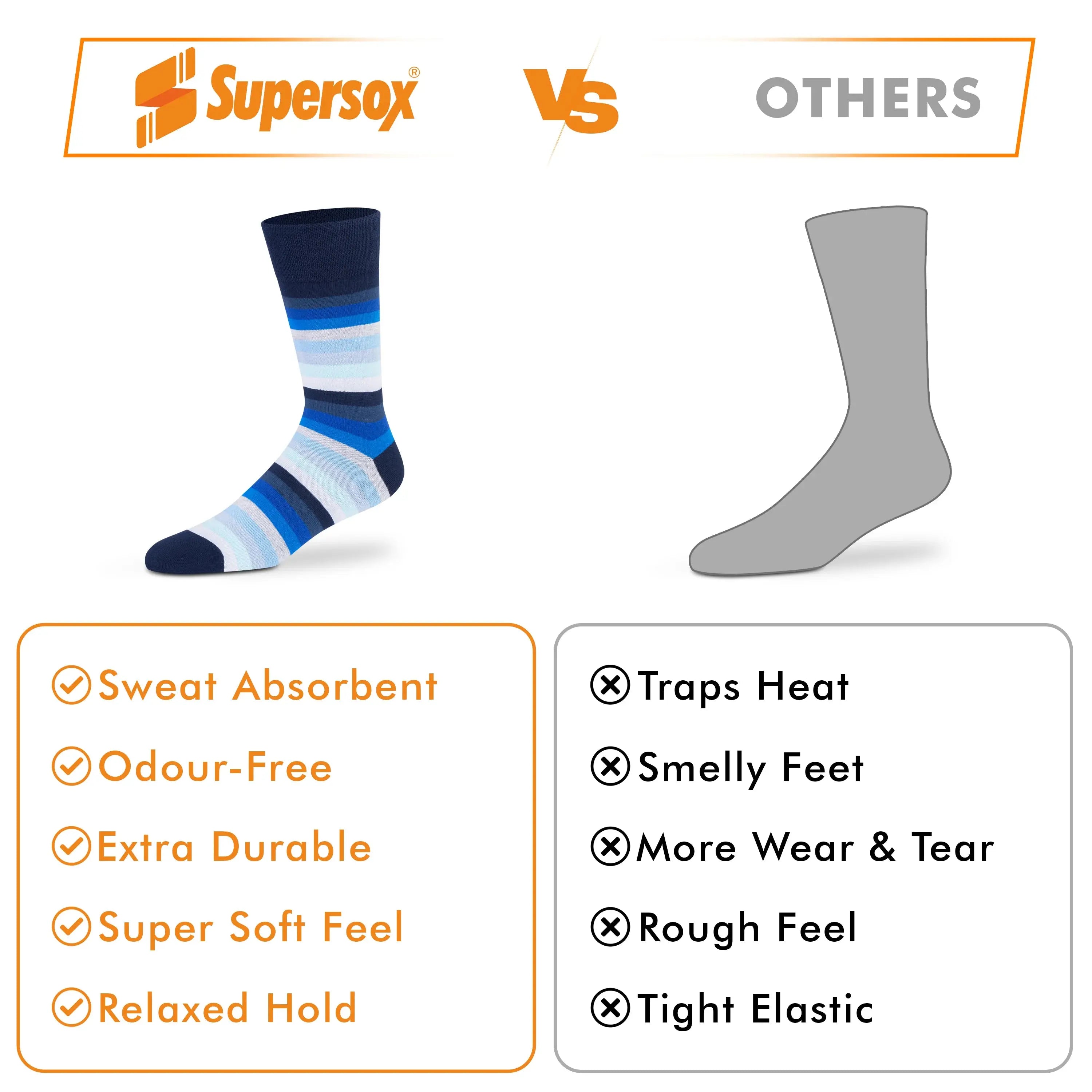 Funky Crew Socks - Unisex (Pack of 3)