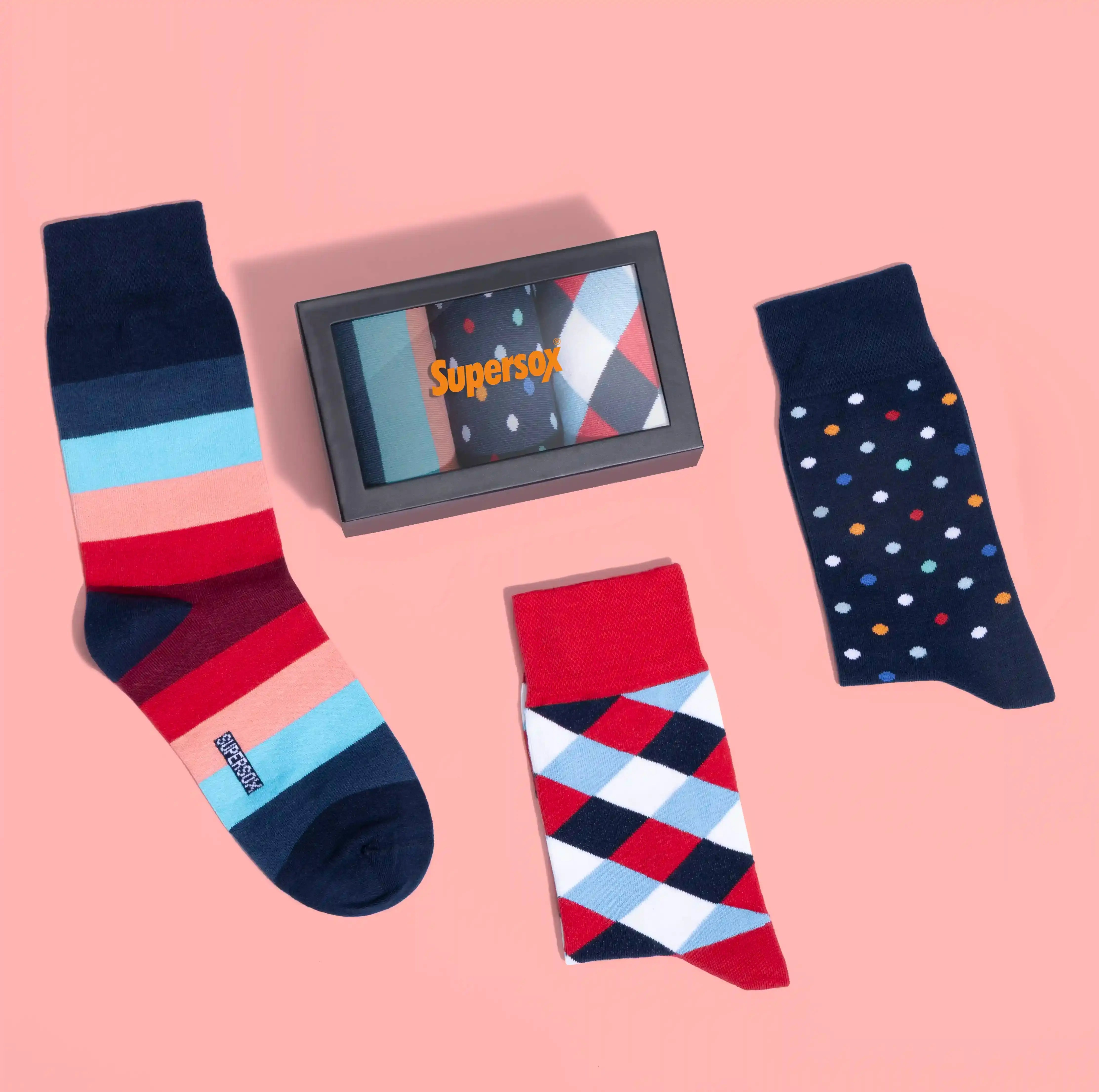 Funky Crew Socks - Unisex (Pack of 3)