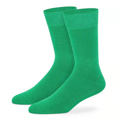 Bright Solid Crew Socks - Unisex (Pack of 1) — Green