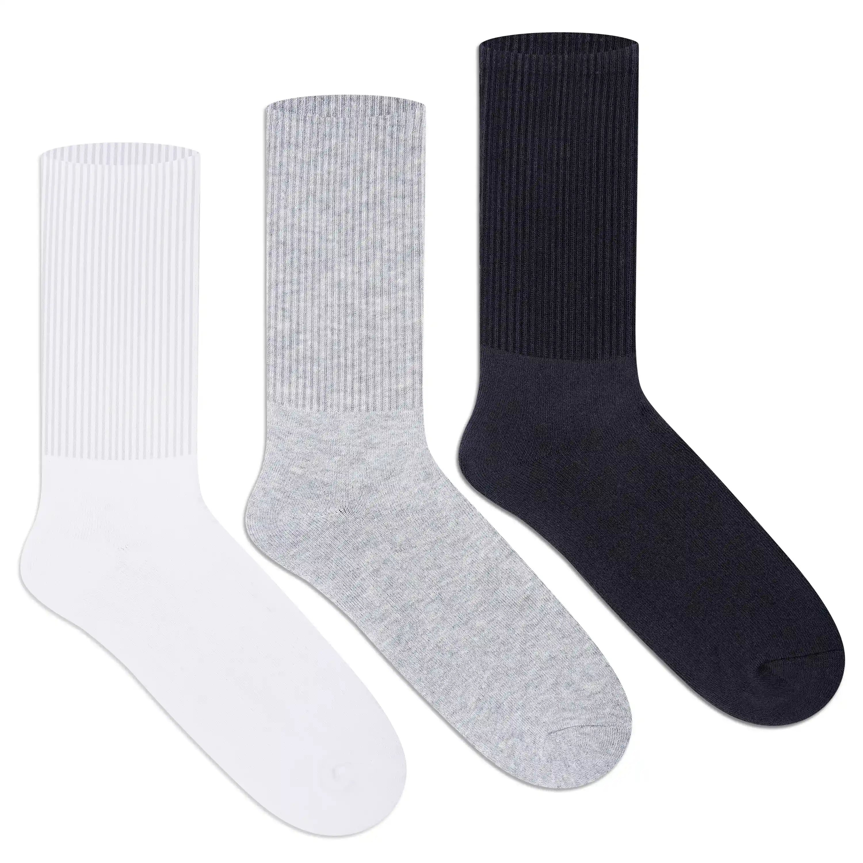 Black - White - Light Grey Melange