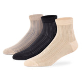 Casual Ankle Socks for Men (Pack of 3)