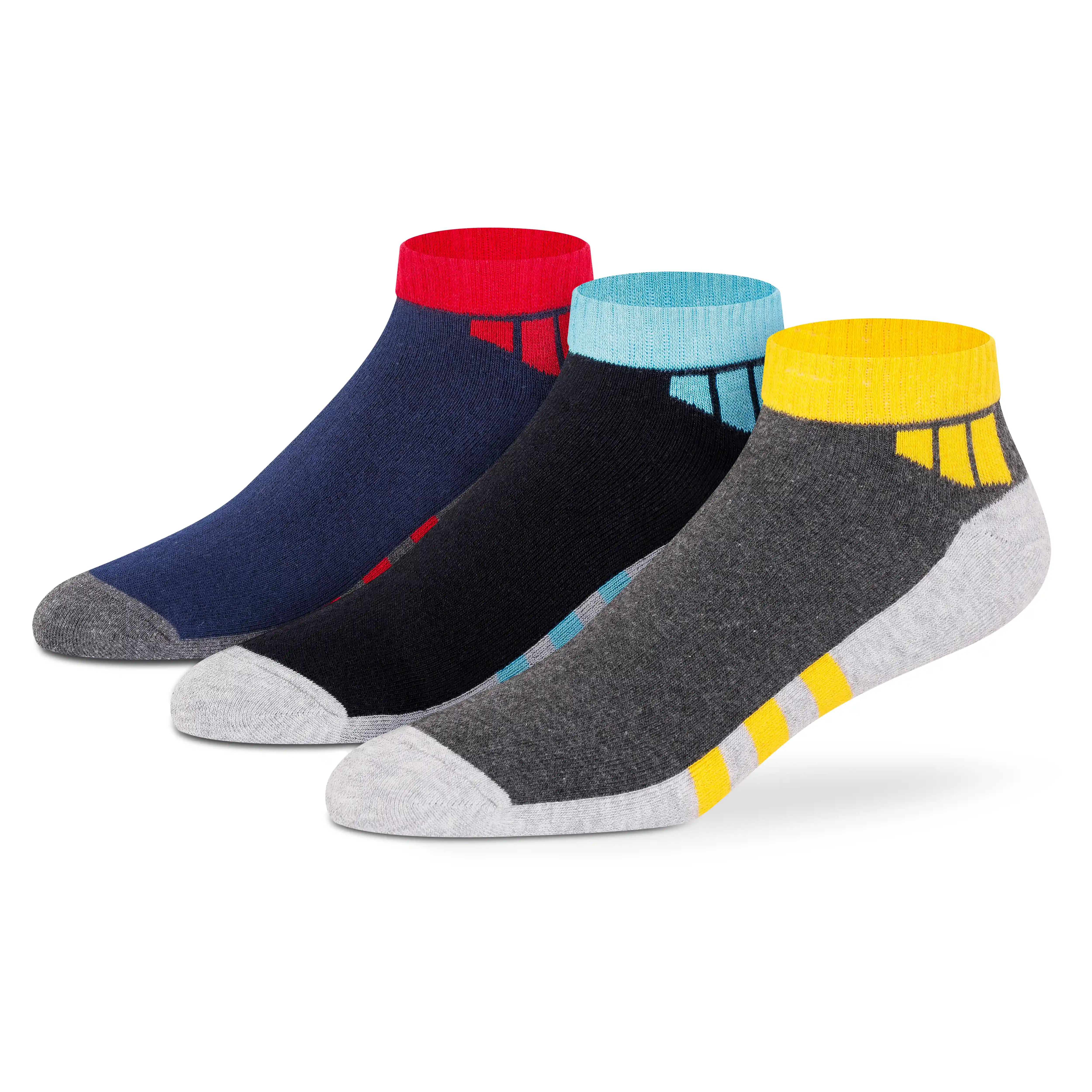 Sports Low-Cut Socks for Men (Pack of 3)