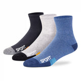 Sports Ankle Socks for Men (Pack of 3)