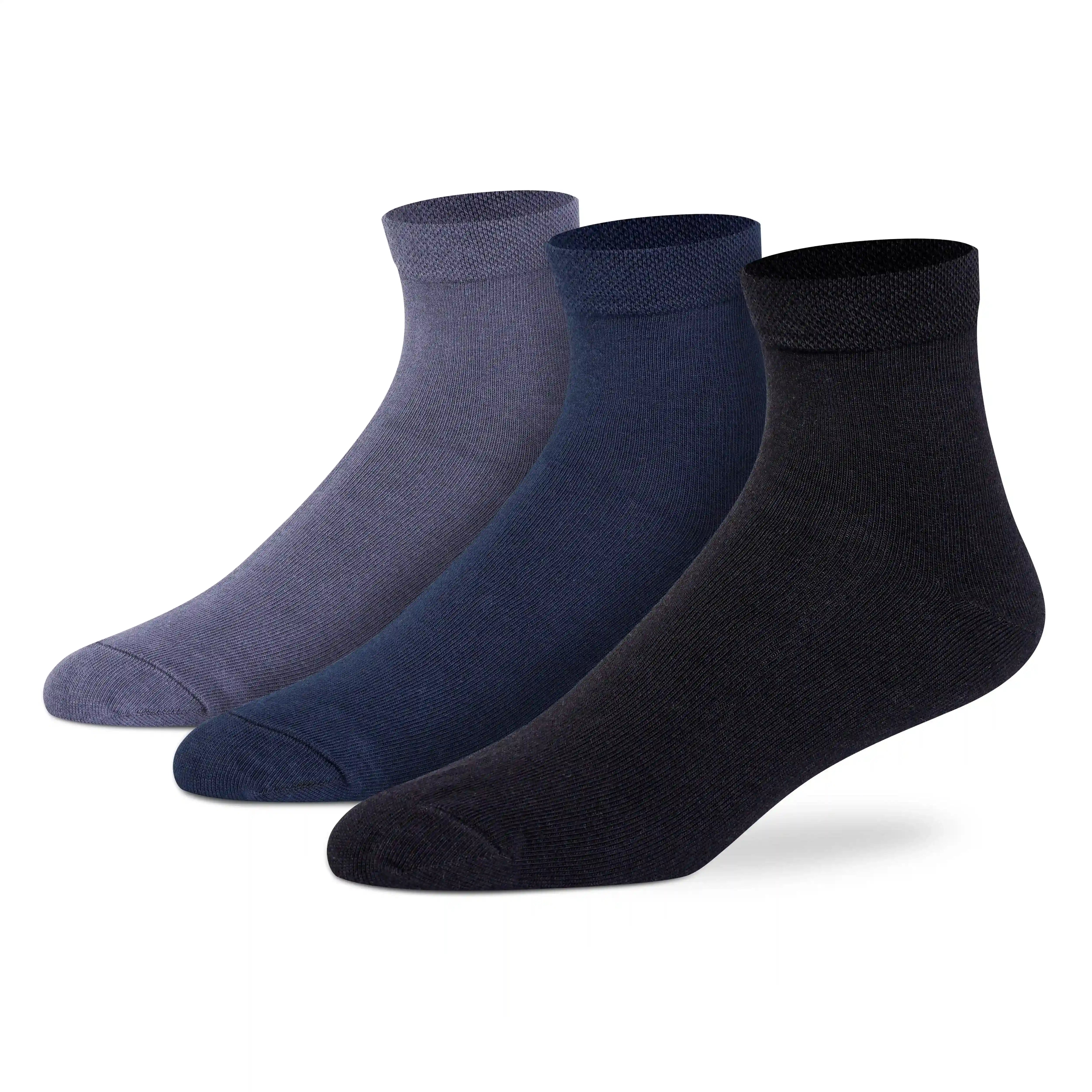 Basic Ankle Socks for Men (Pack of 3)