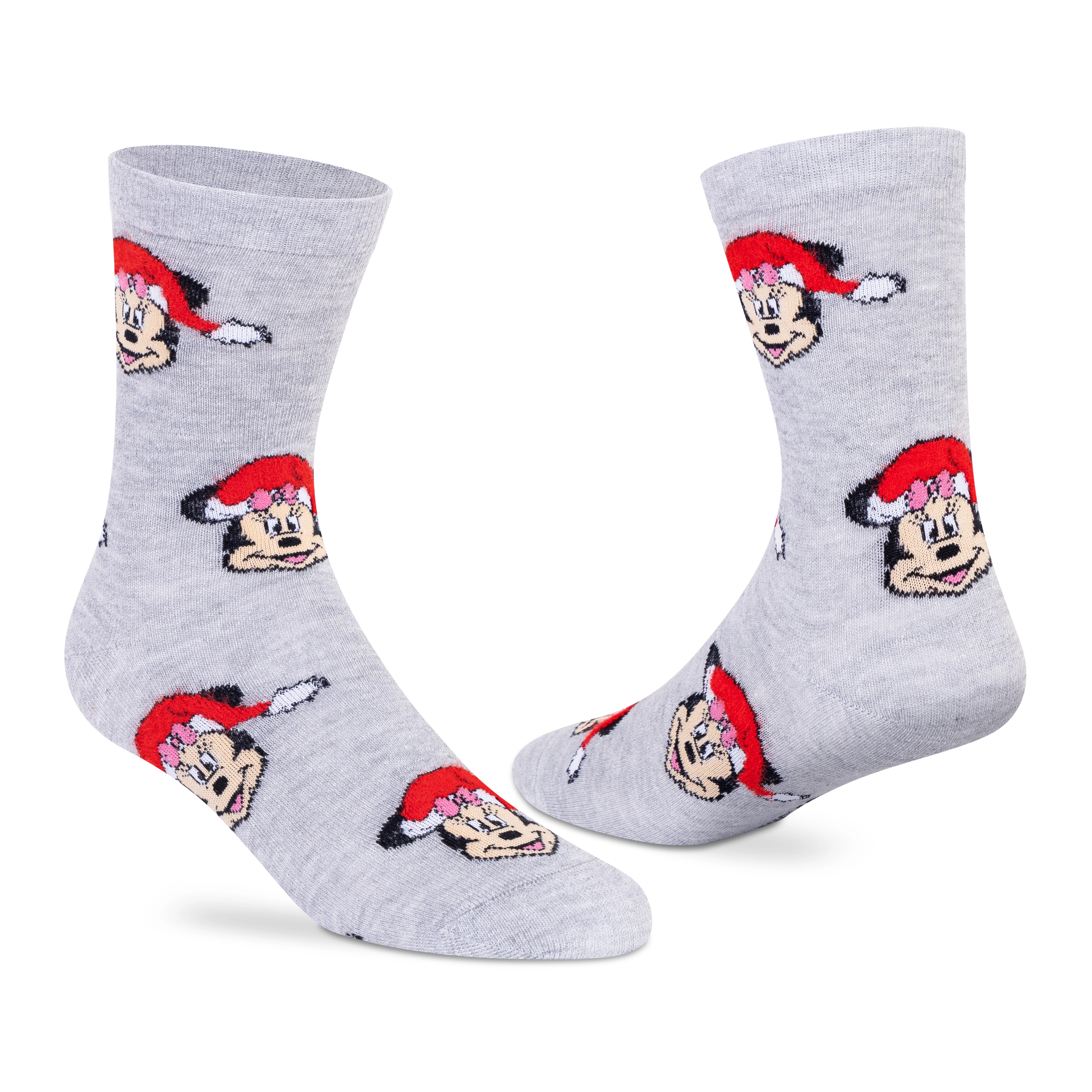 Disney Minnie Mouse Christmas Socks - Women (Pack of 3)