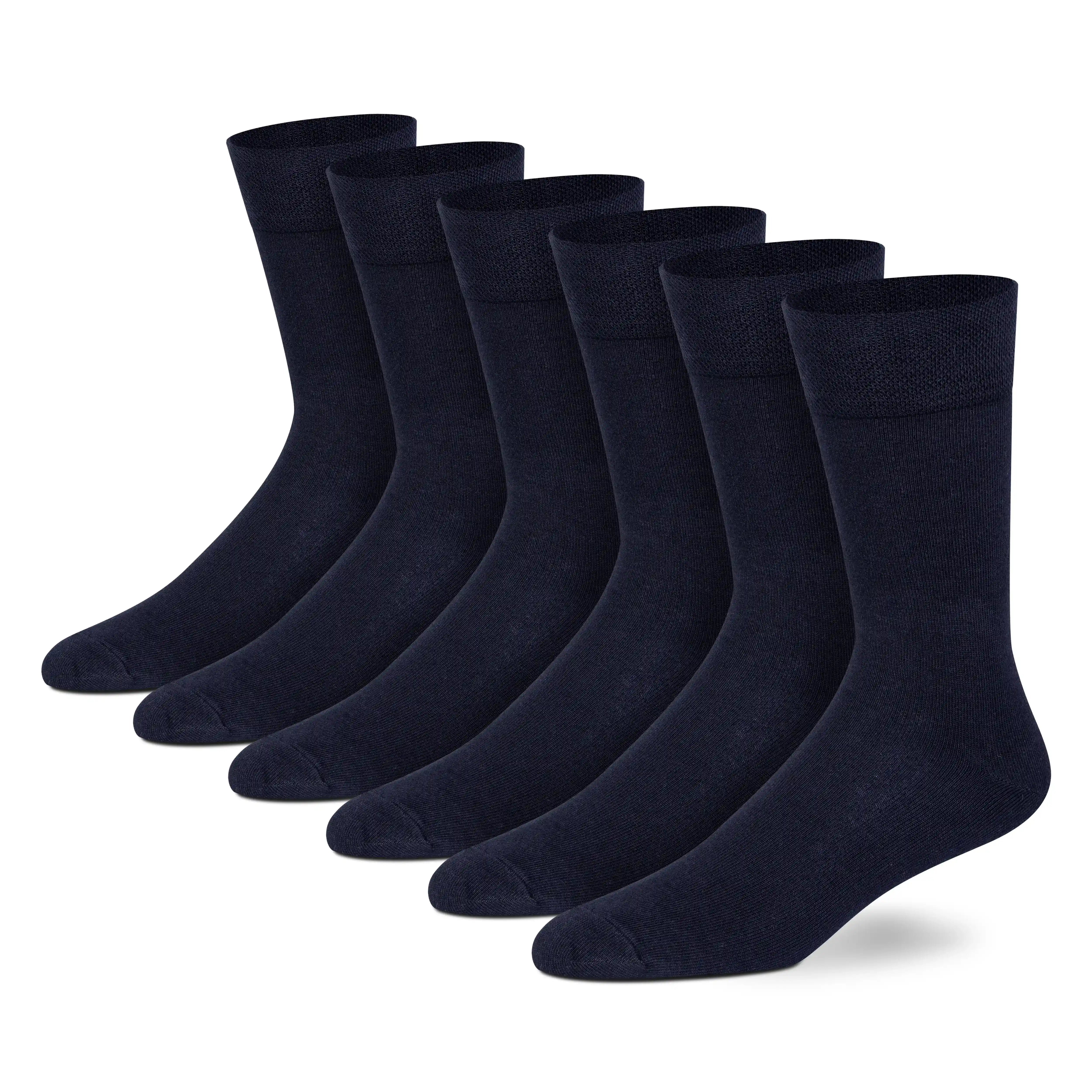 Basic Crew Socks for Men (Pack of 6)