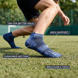 Ankle Length Performance Sports Socks with Breathable Mesh - Men (Pack of 6) Supersox