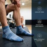 Ankle Length Performance Sports Socks with Breathable Mesh - Men (Pack of 6) Supersox