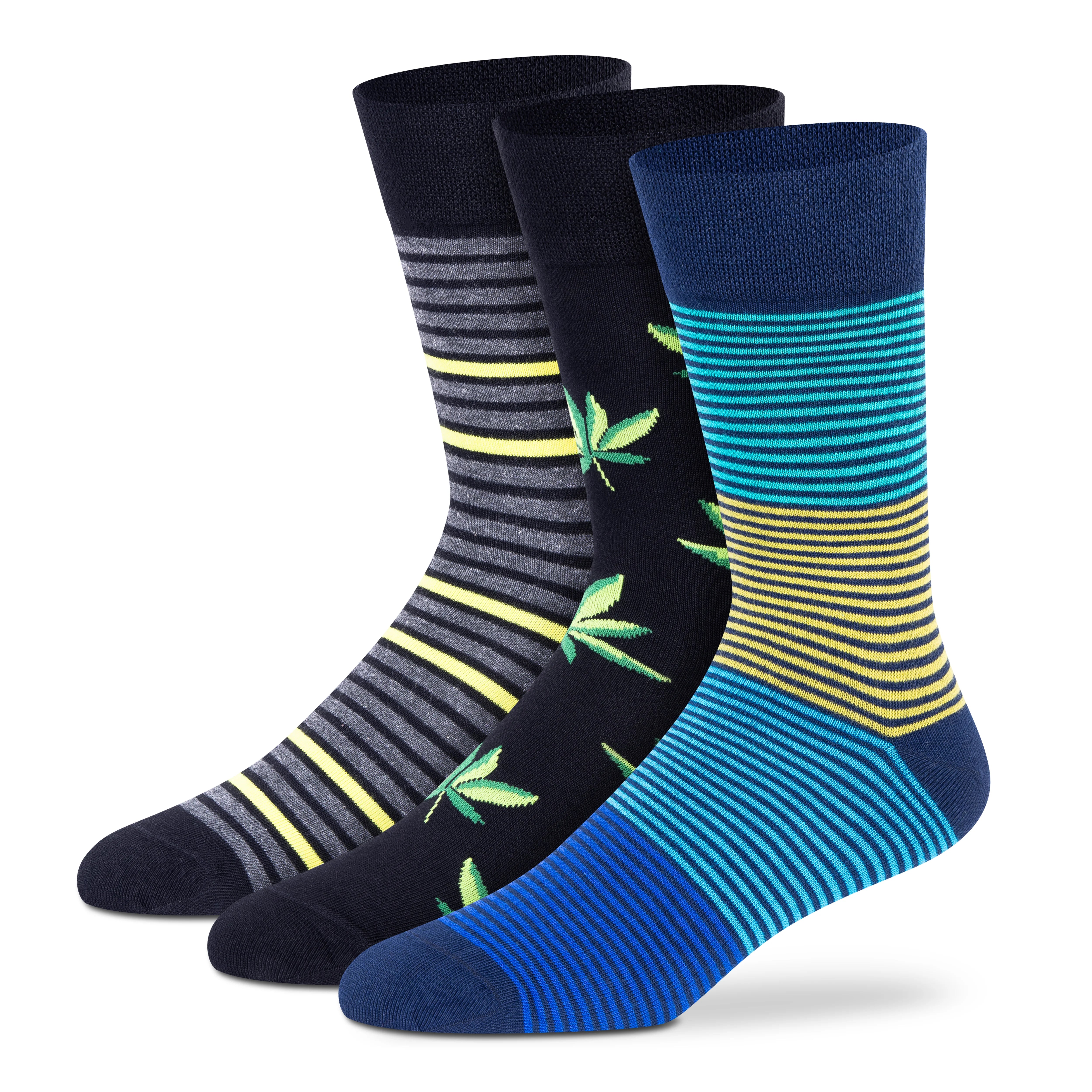 Funky Crew Socks (Unisex) - Pack of 3