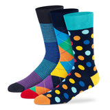 Funky Crew Socks (Unisex) - Pack of 3