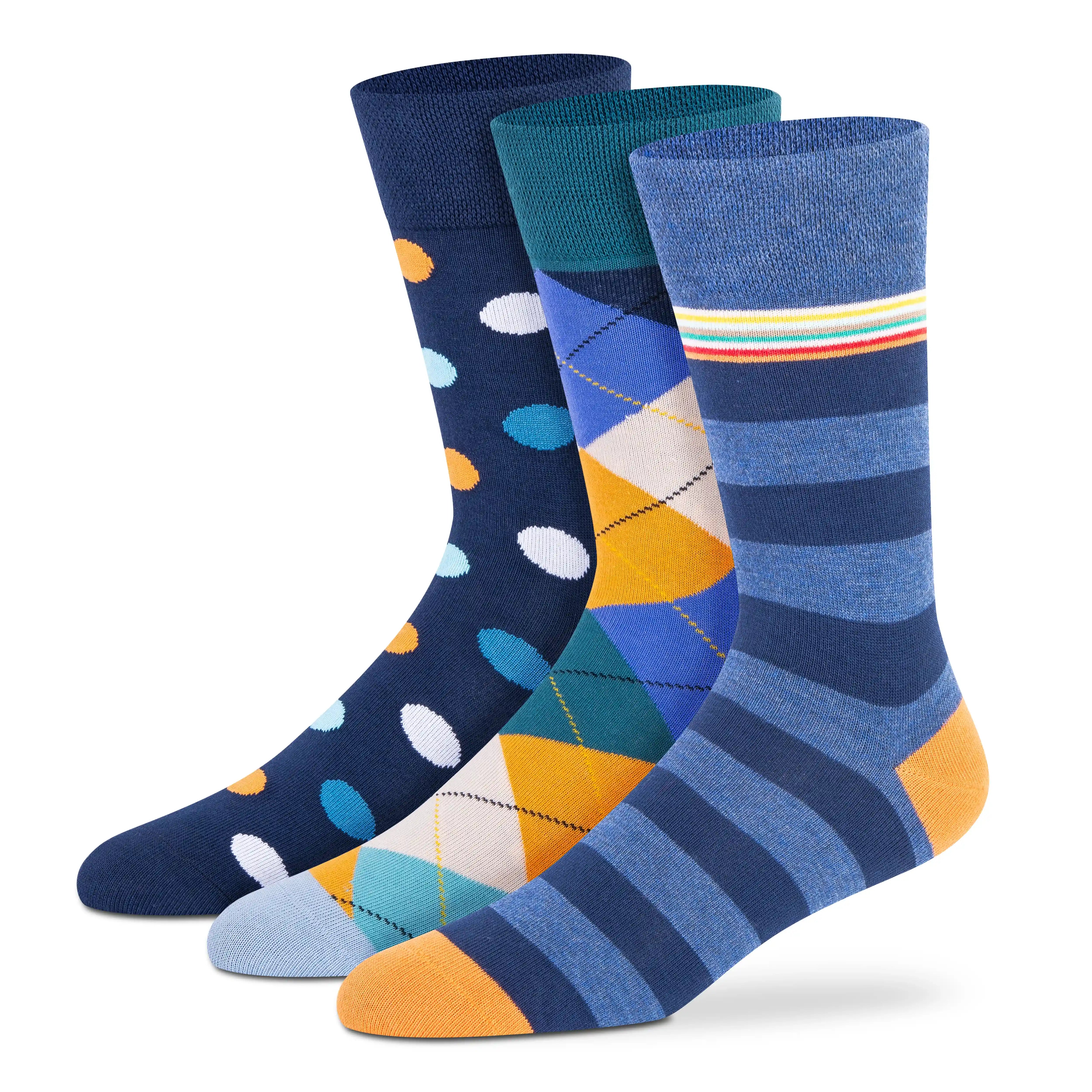 Supersox Funky Crew Socks - Unisex (Pack of 3)