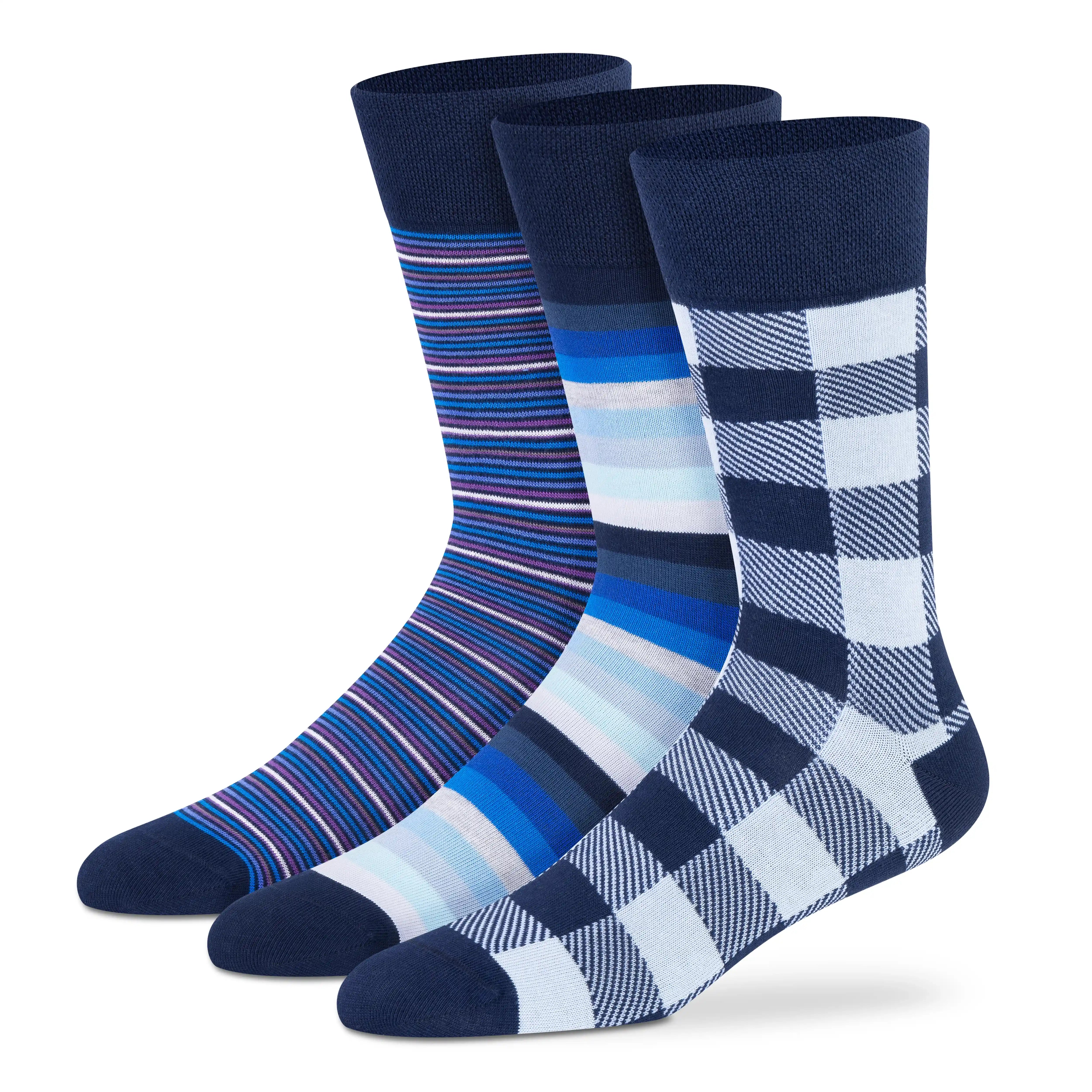 Funky Crew Socks (Unisex) - Pack of 3