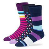 Funky Crew Socks (Unisex) - Pack of 3