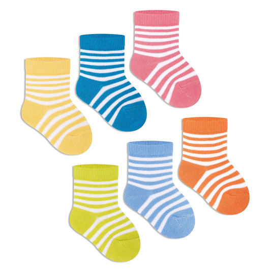 Tiny Tots Ankle Socks for Infants (Pack of 6)