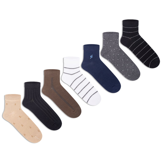 Travel Pack Ankle Socks for Men (Pack of 7)