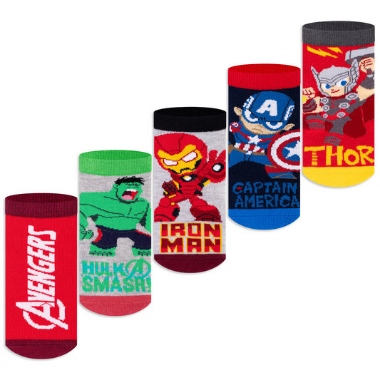 Avengers Ankle Socks for Boys (Pack of 5)