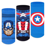 Captain America Low-Cut Socks for Men (Pack of 3)